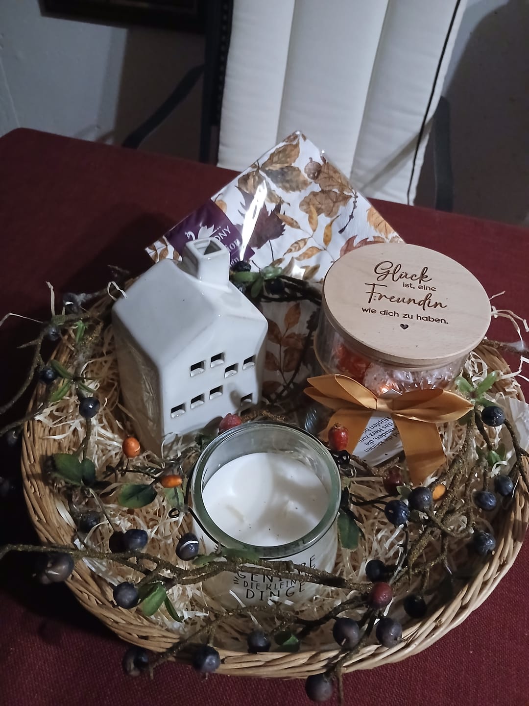 Customer photo review of Geschenk-Glas "Glück ist, eine Freundin wie dich zu haben"