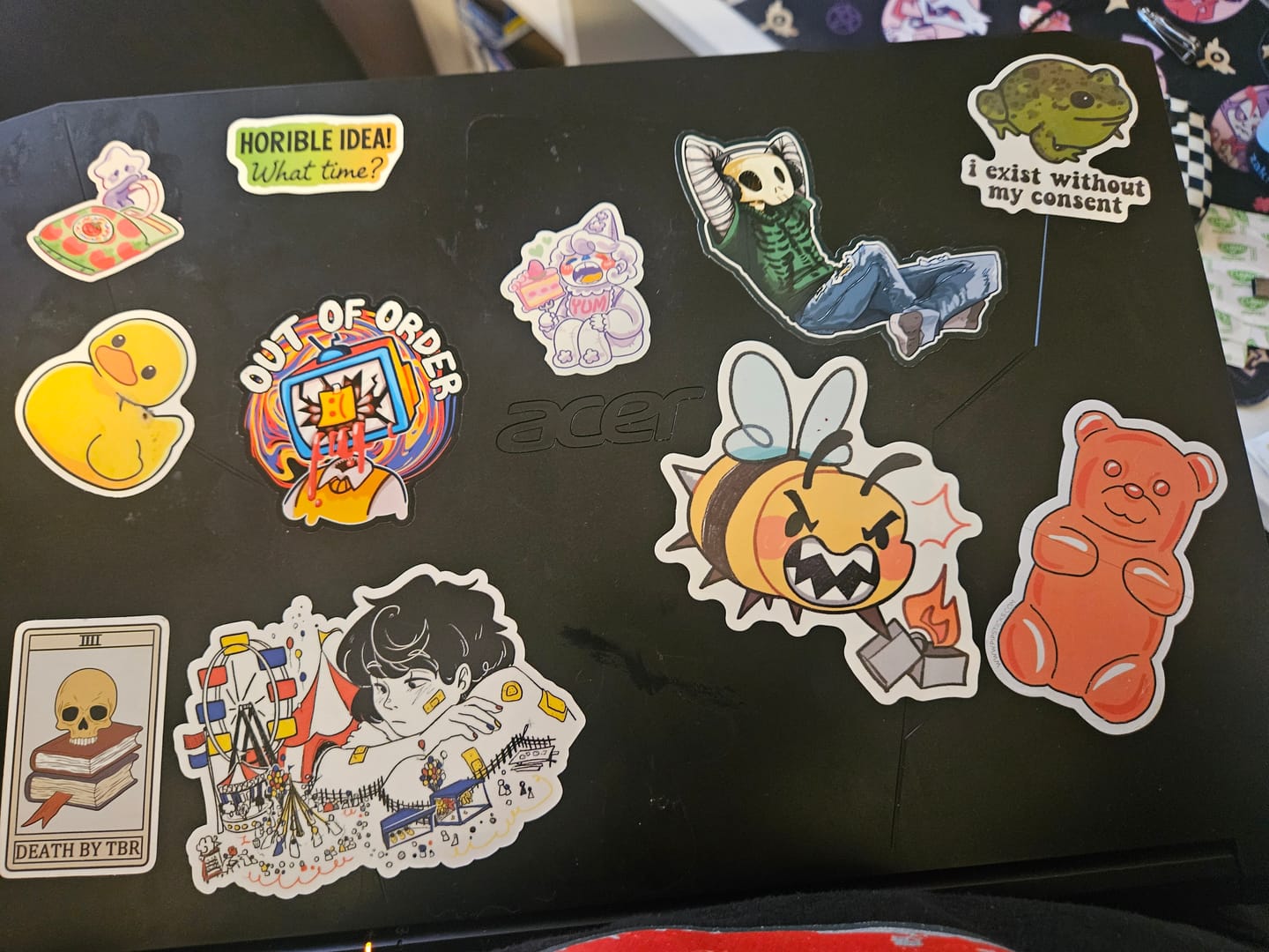 Customer photo review of Circus Daydream Sticker