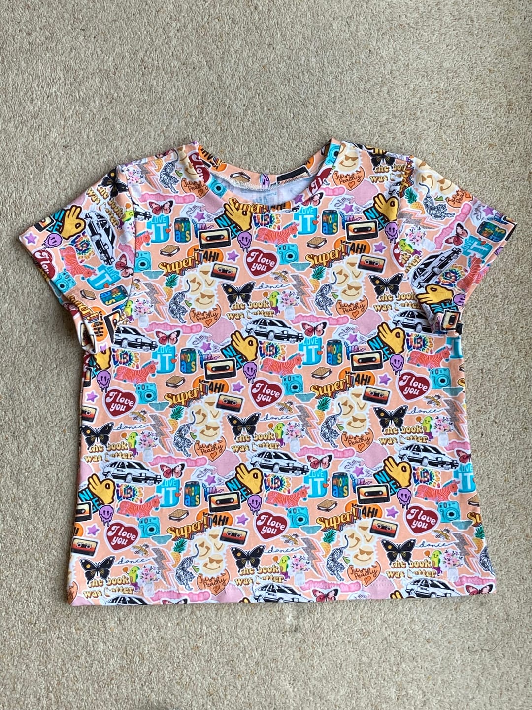Customer photo review of Pop Culture Cotton Jersey Fabric