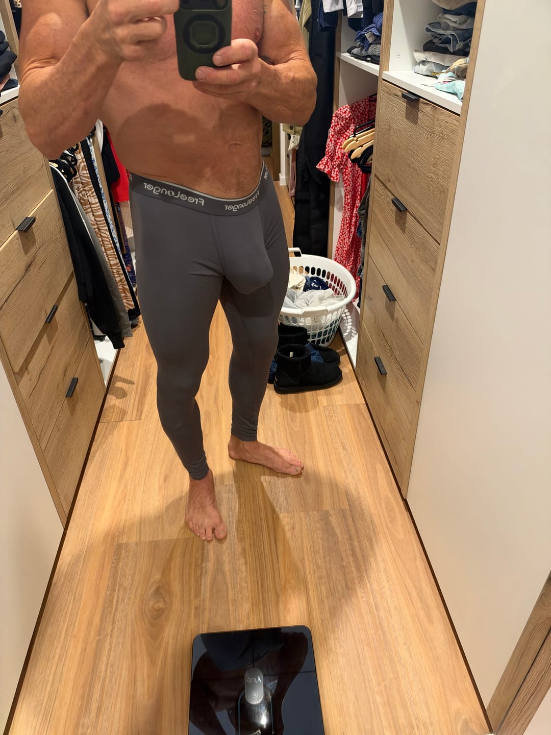 Customer photo review of FreeLonger Men's Comfy Big Separate Pouch Thermal Underwear