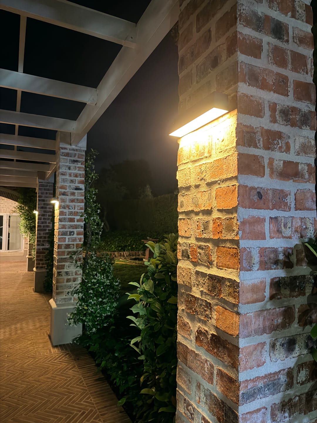 Customer photo review of Solar Wall Light with Motion Sensor