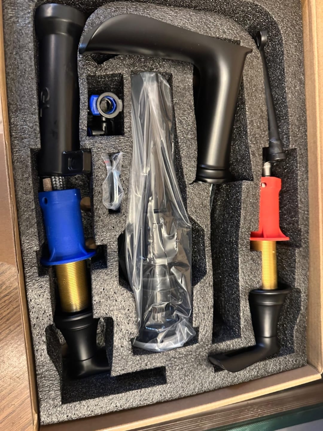 Customer photo review of Farsund - 8-Inch Widespread Dual-Handle Basin Faucet