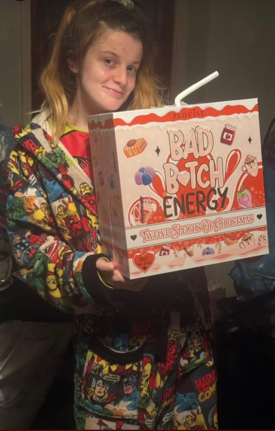Customer photo review of 12 Sleighs Of Christmas Bad Bitch Skincare Advent Calendar