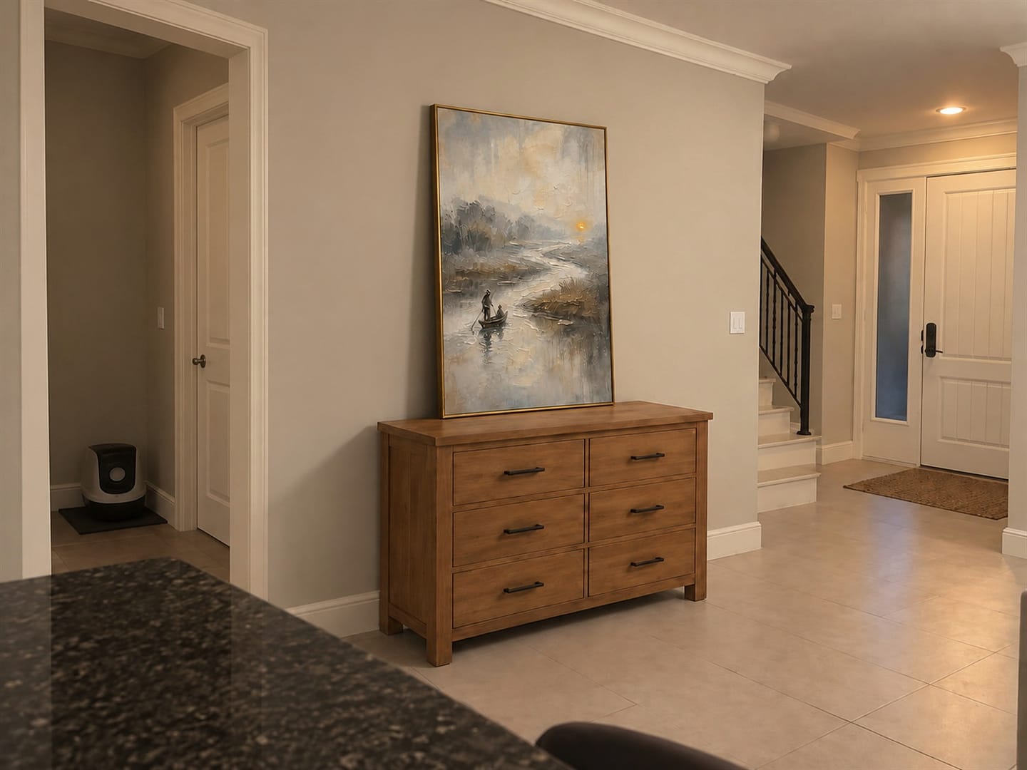 Customer photo review of Return at Dusk — Textured Landscape Wall Art
