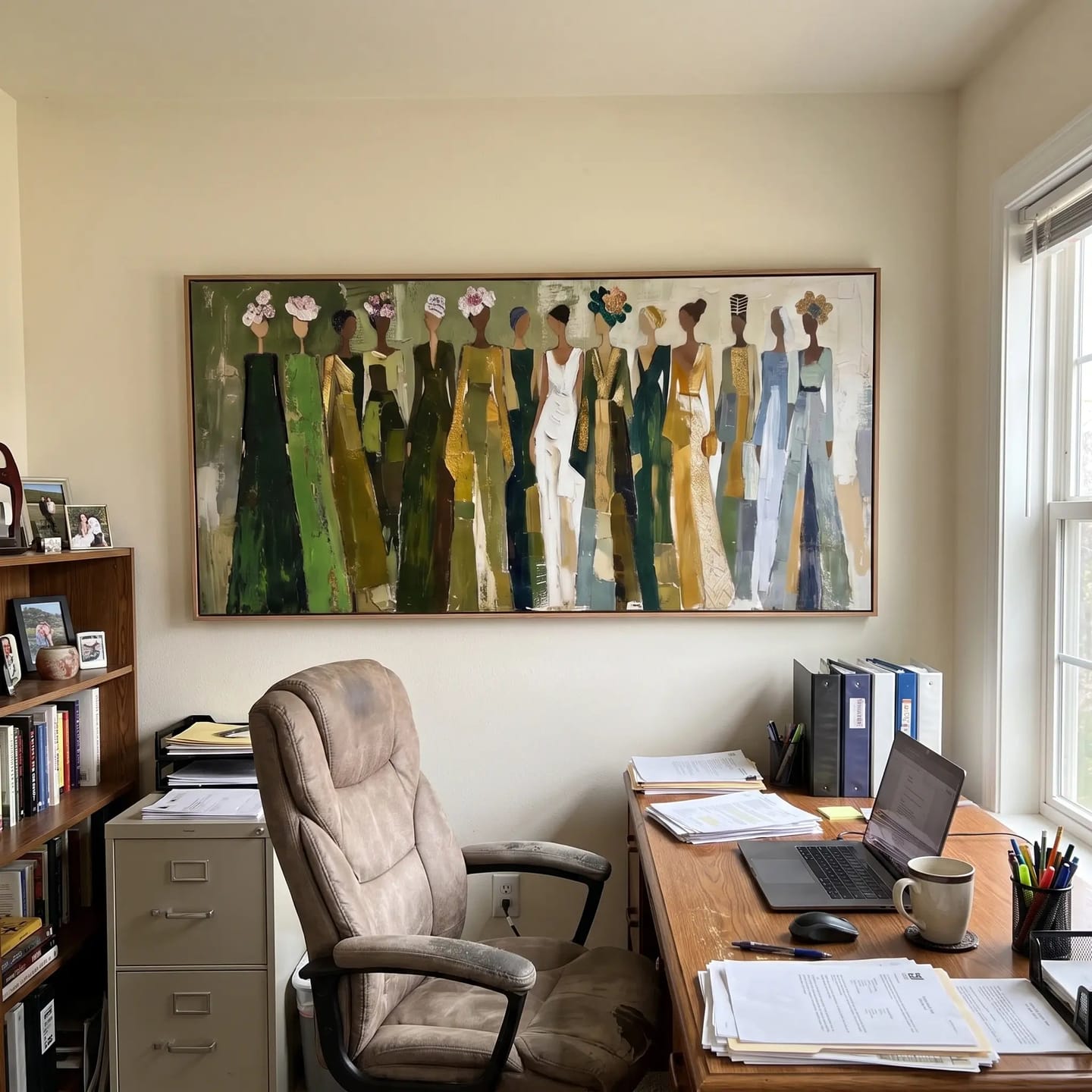 Customer photo review of Portrait Art Women in Quiet Company #PR420