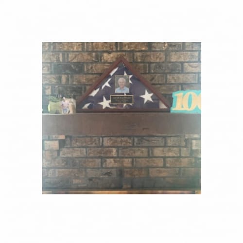Photo published with Nicole K.'s review of Personalized Flag Display Case — Photo & Engraving
