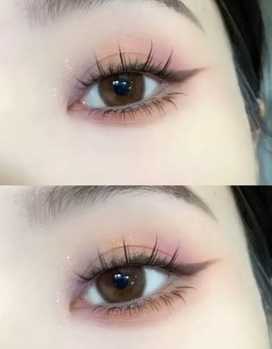 Customer photo review of Waterproof And Reusable Self-Adhesive Eyelashes