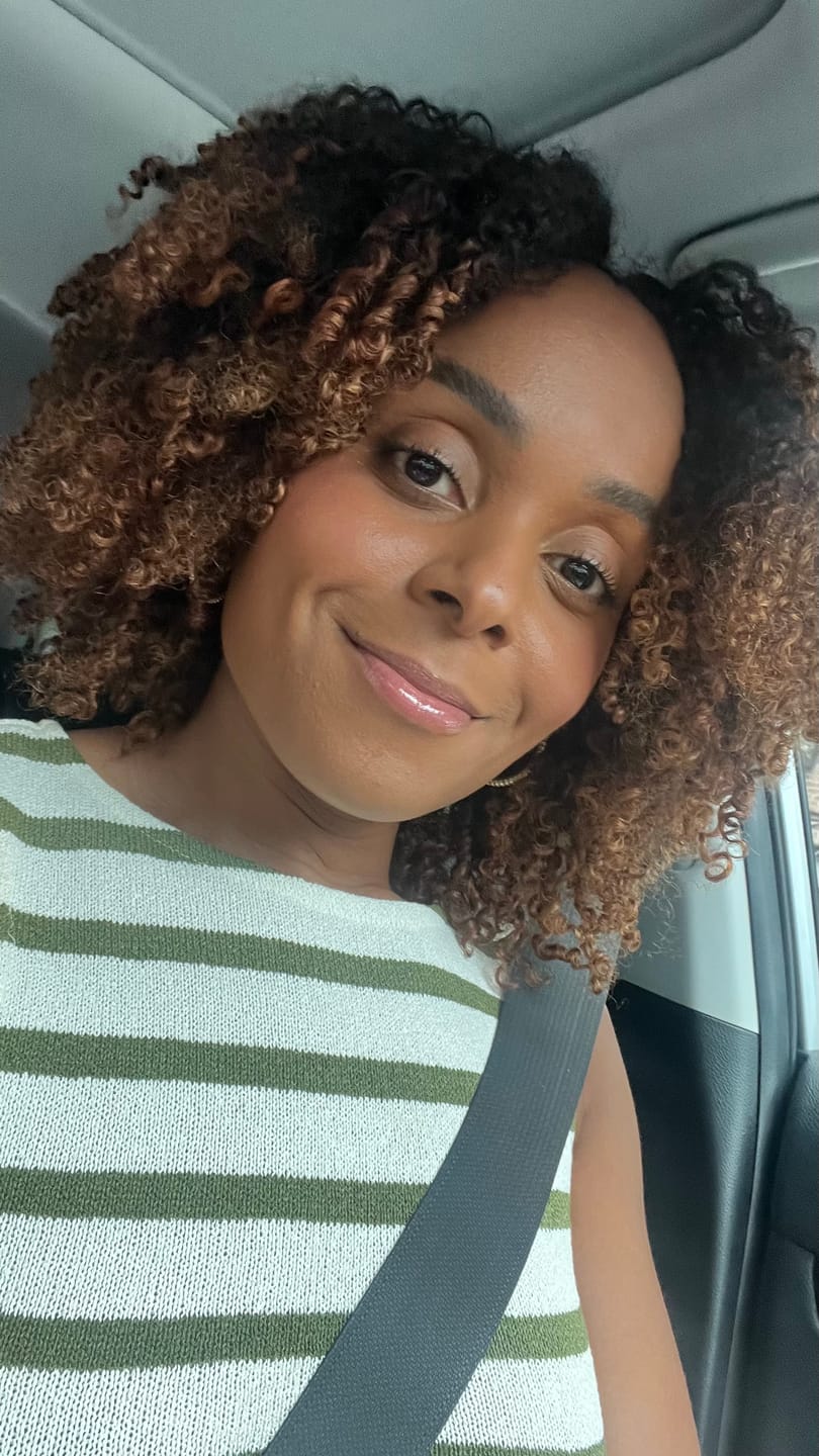 Customer photo review of Multi-Textured Kinky Curly Crochet Hair