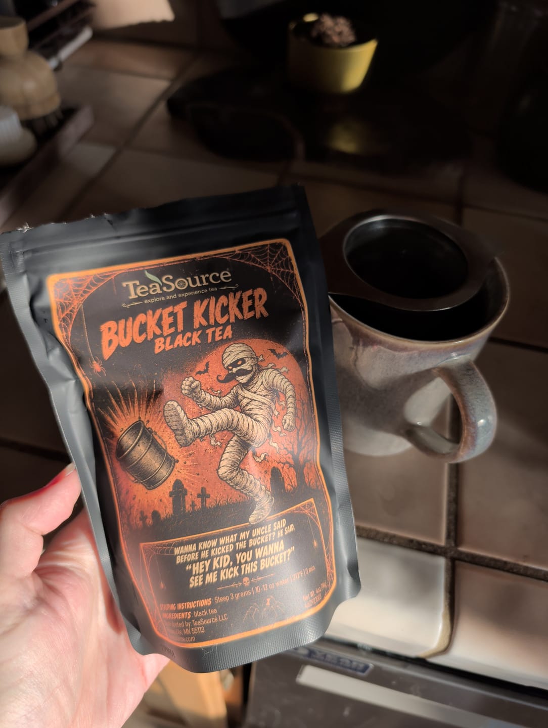 Customer photo review of Bucket Kicker | Black Tea