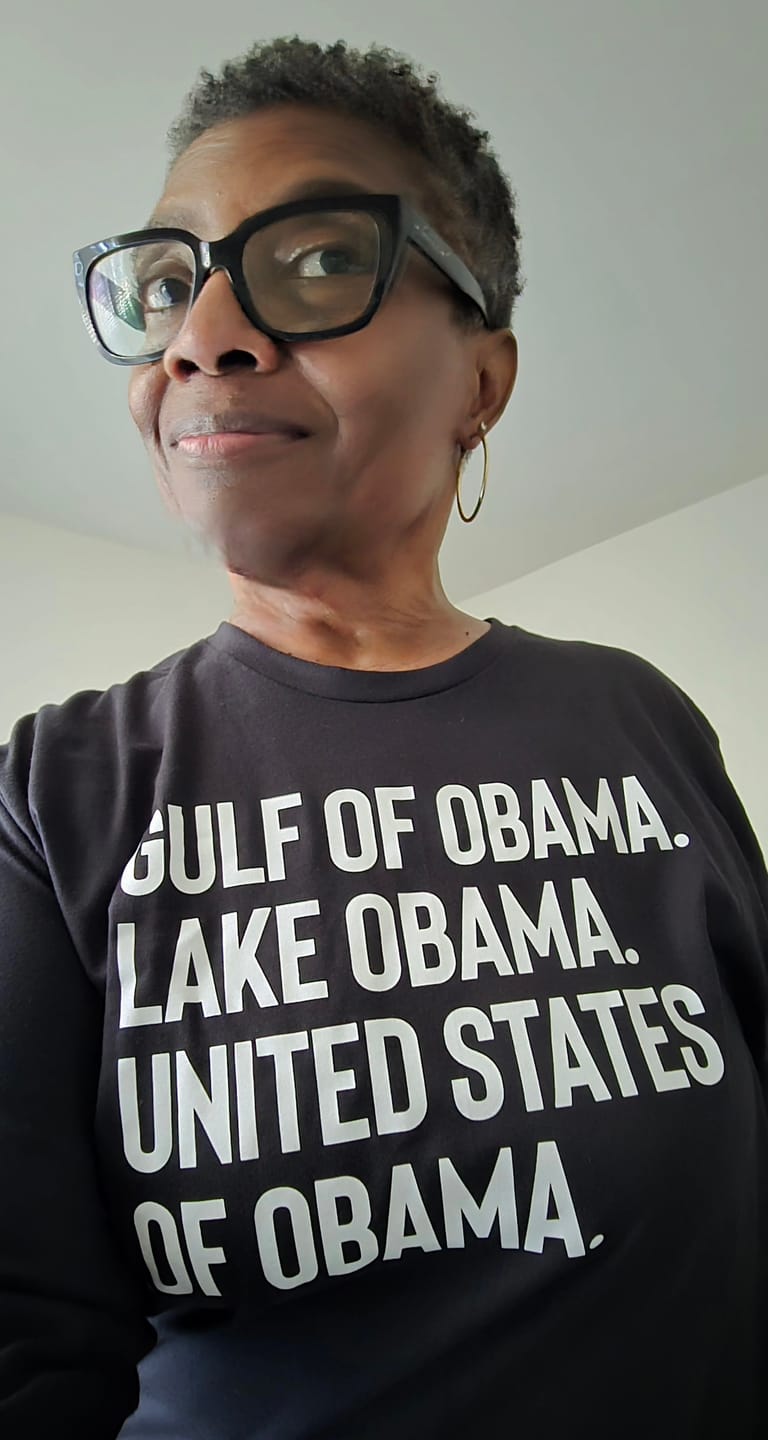Customer photo review of Gulf of Obama. Lake Obama. The United States of Obama Unisex Long Sleeved Tee