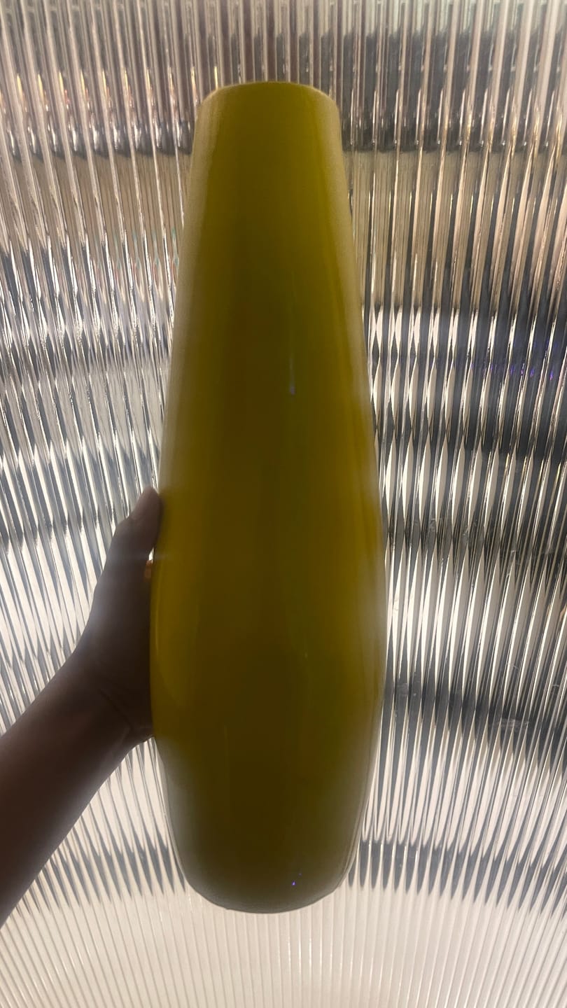 Customer photo review of Yellow Resin Vase Sculpture Vastu Remedy for Financial Stability, and Expenditure Control for SSW Direction Placement in Home, Office and Living Spaces | 8 x 37 cm | 600 gm