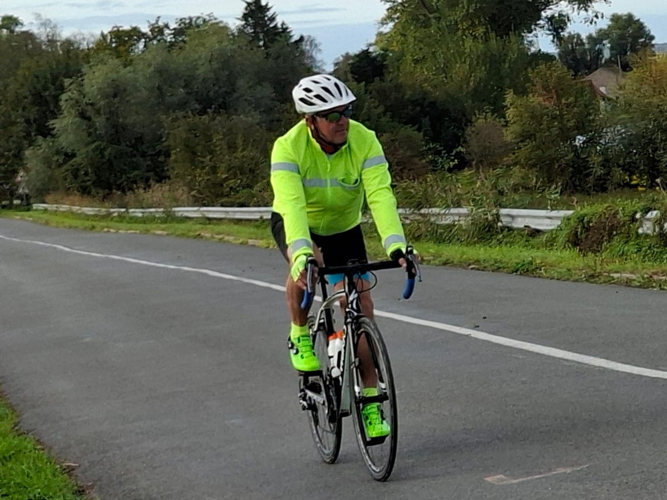 Customer photo review of Chaussures Vélo de Route SpeedMax Vertes