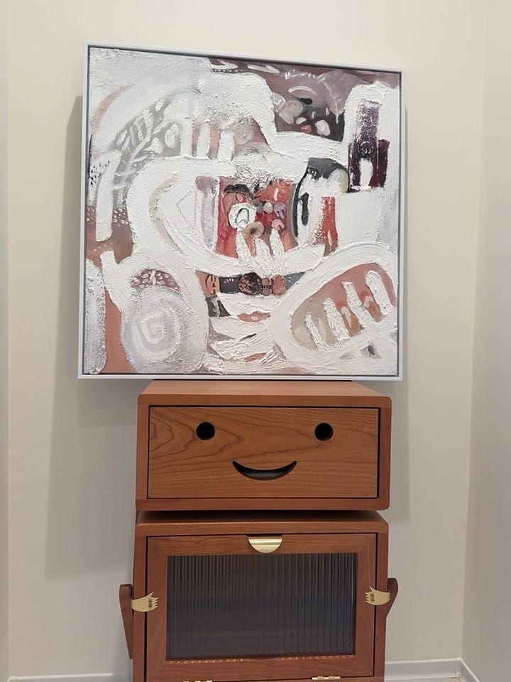 Customer photo review of The Joy of Wandering — Abstract Wall Art