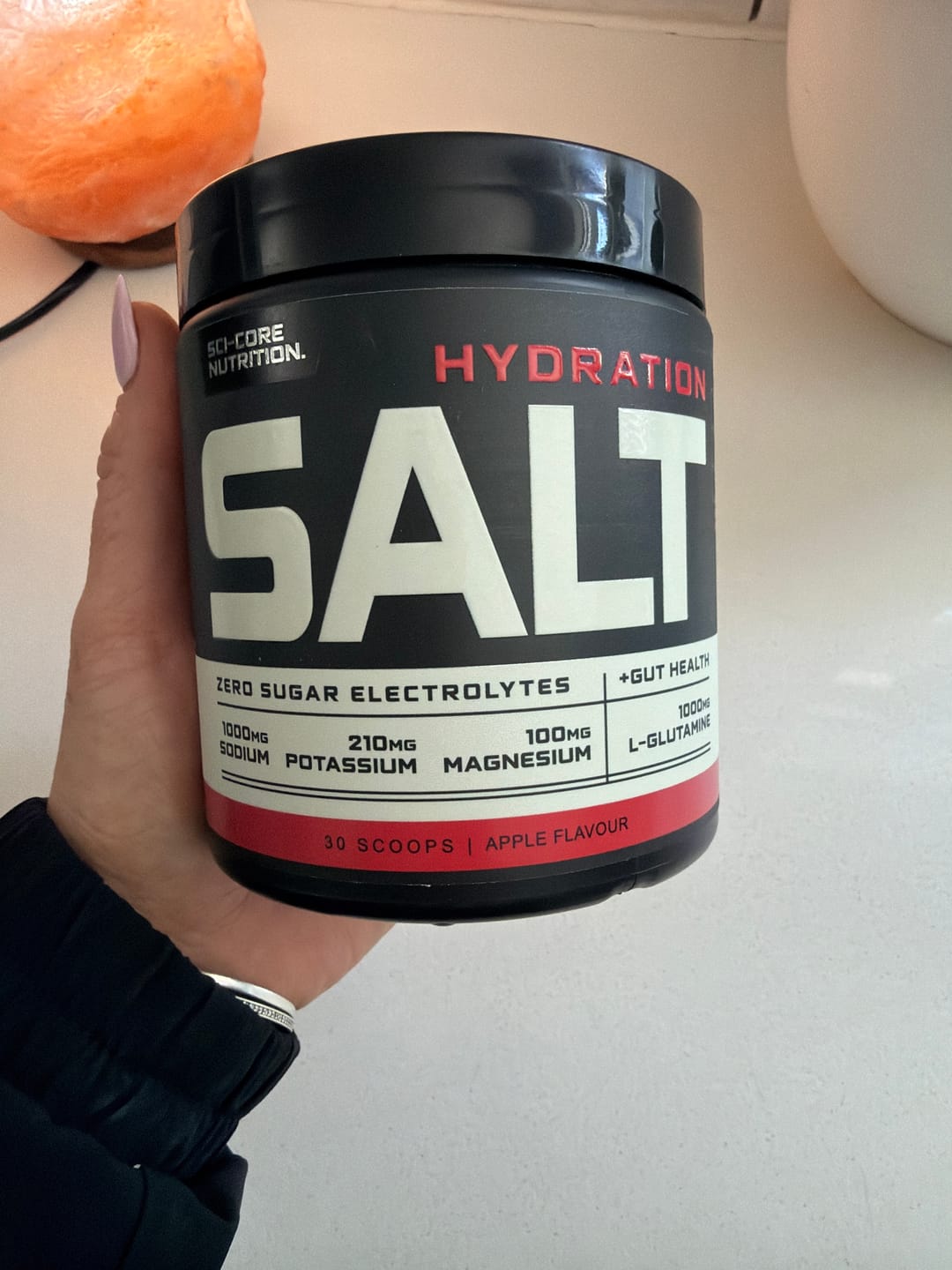 Customer photo review of HYDRATION SALT Apple - 240g | 30 servings (New)
