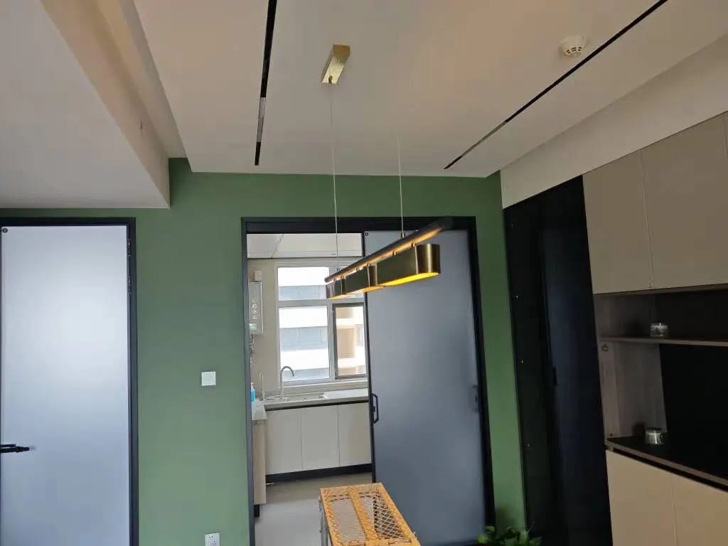 Customer photo review of Aldevra Modern Linear LED Chandelier