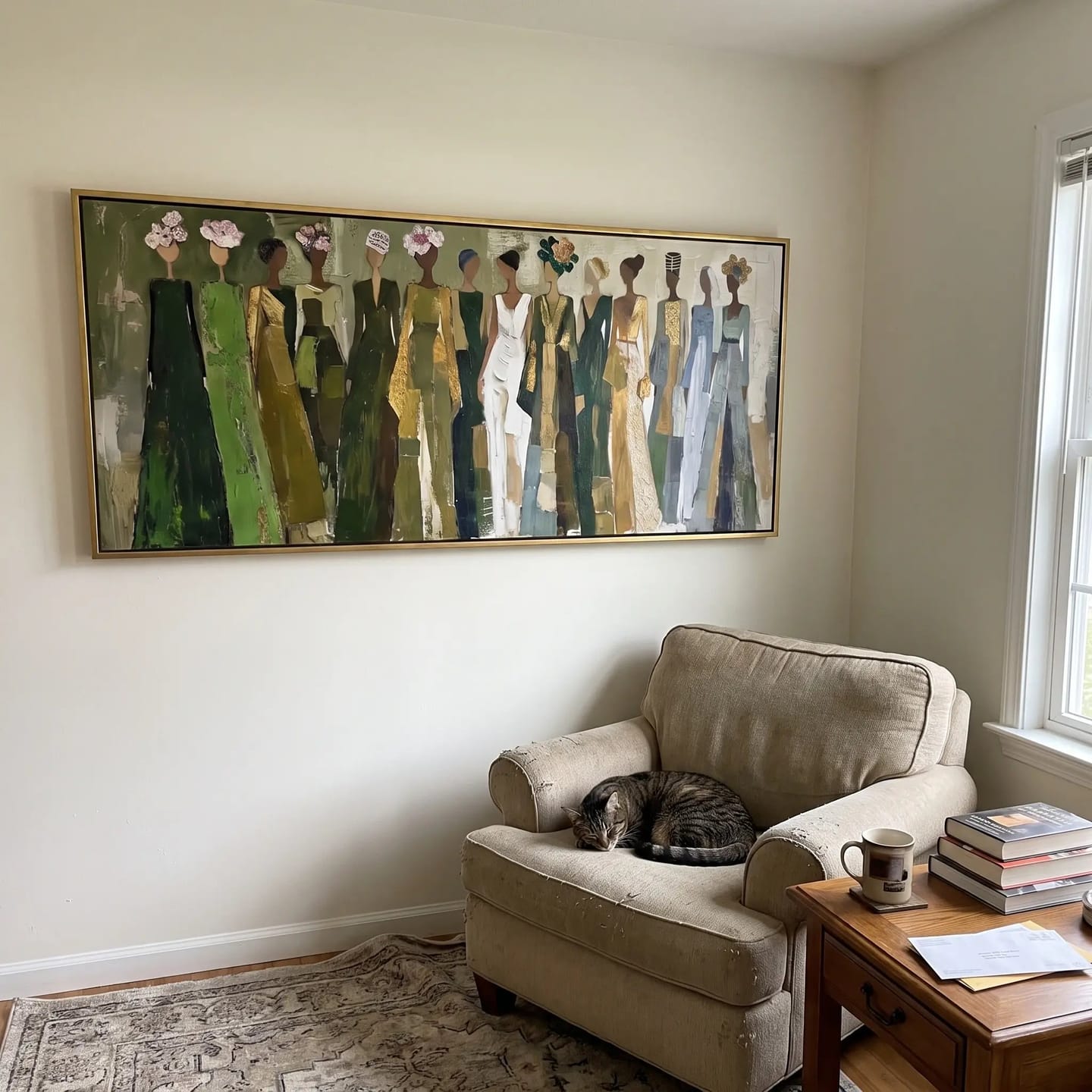 Customer photo review of Portrait Art Women in Quiet Company #PR420