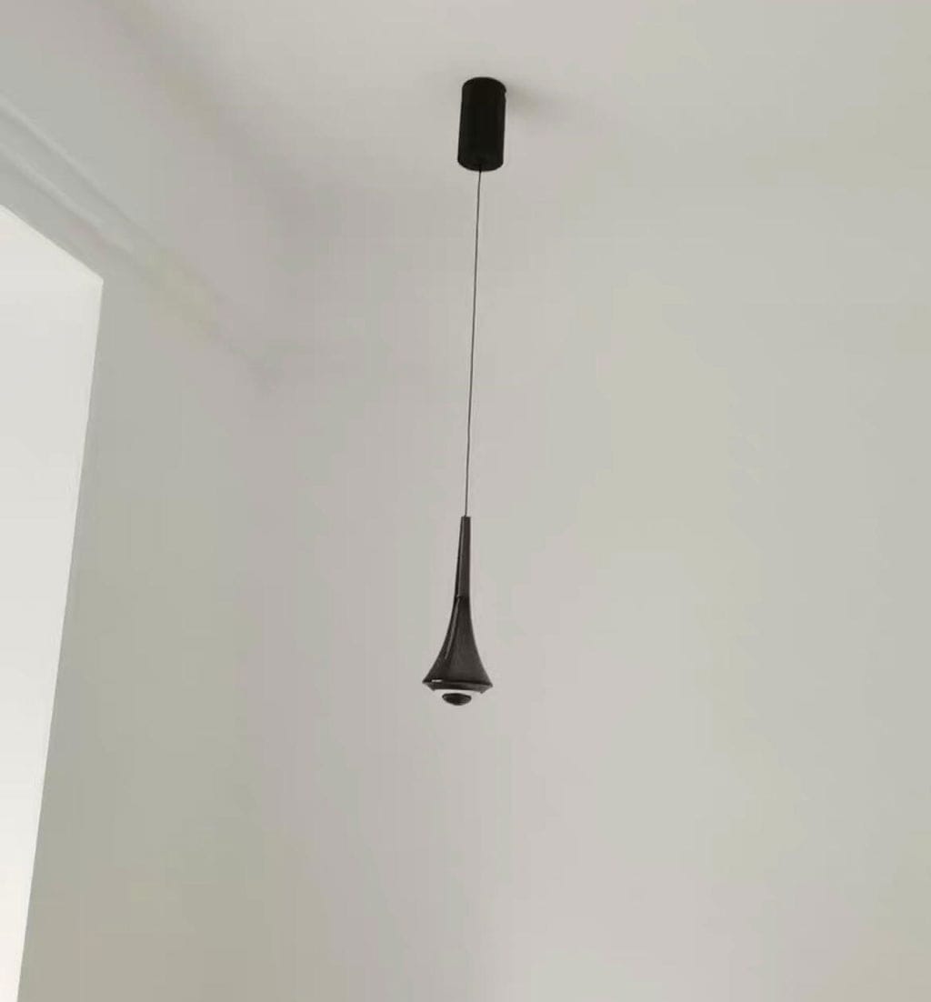 Customer photo review of Cascade Pendant Light, Clear Diffusers, Chrome, Integrated LED