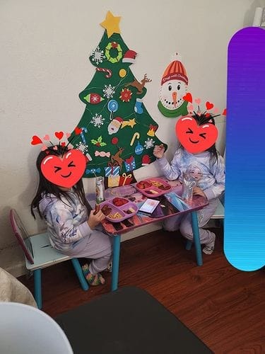 Customer photo review of Montessori Christmas™- Christmas Tree🎄 and Snowman⛄️