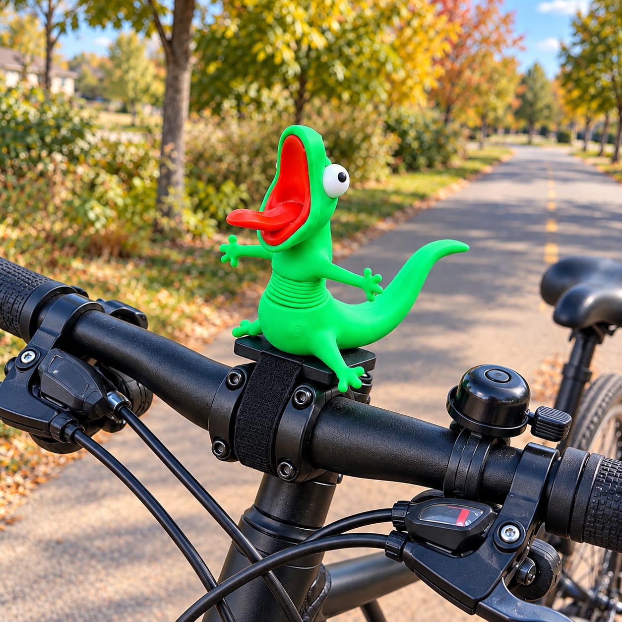Customer photo review of MyRideBuddy™ – The Screaming Lizard