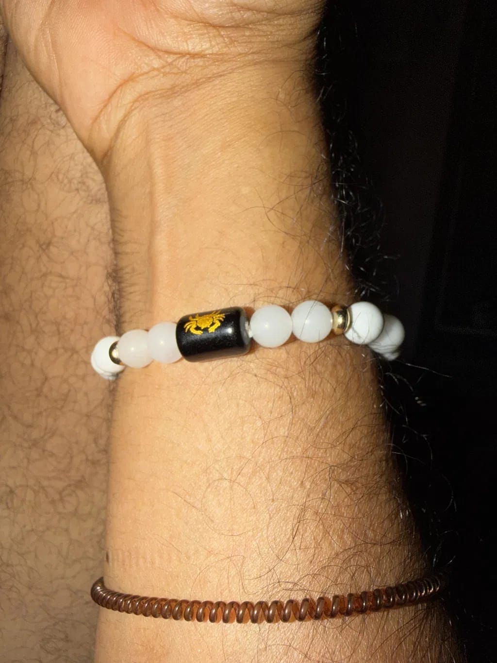 Customer photo review of Pisces (Meen Rashi) Zodiac Bracelet – Natural Citrine & Tiger Eye