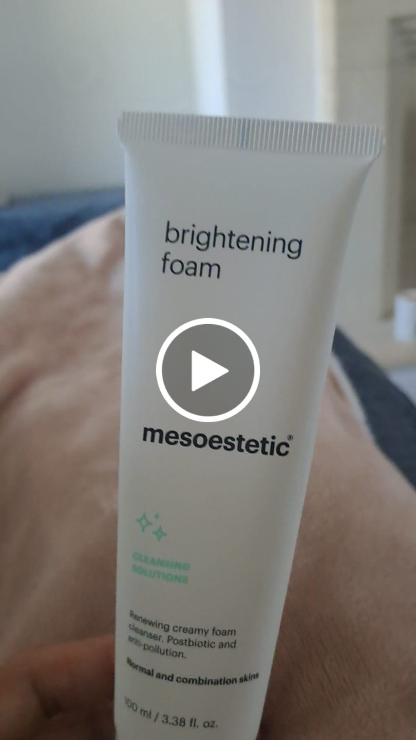 Customer video review of Mesoestetic Brightening Foam (100ml)