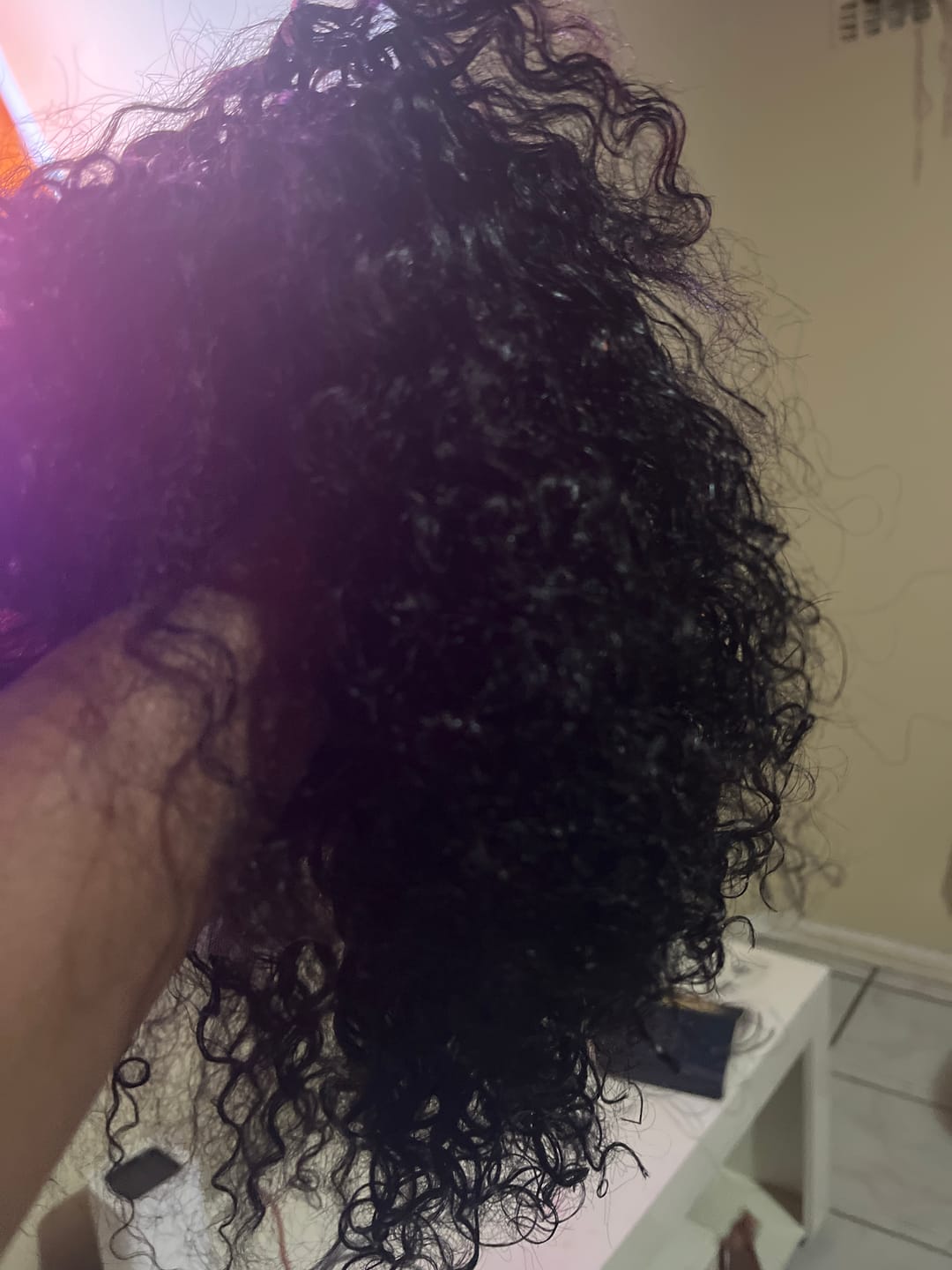 Customer photo review of LUSANDA - Water Wave Brazilian 13x4 Lace Front Wig
