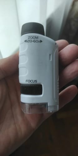 Customer photo review of Montessori Microscope™ - Pocket Microscope
