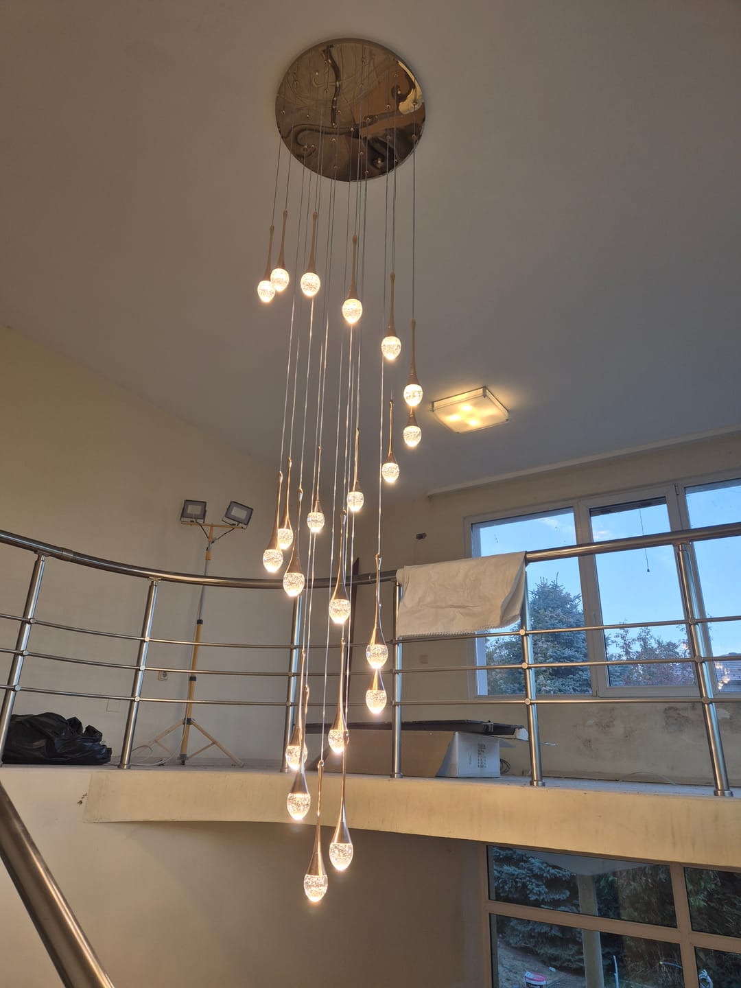 Customer photo review of LED осветително тяло Luxury Crystal Flowing Tears