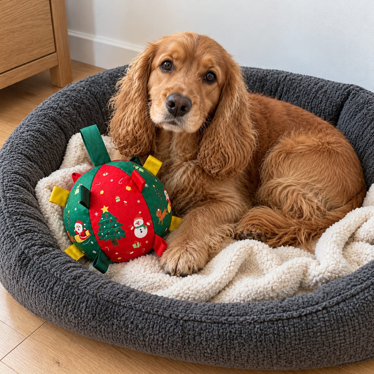 Customer photo review of JollyPup™ Christmas Play Ball