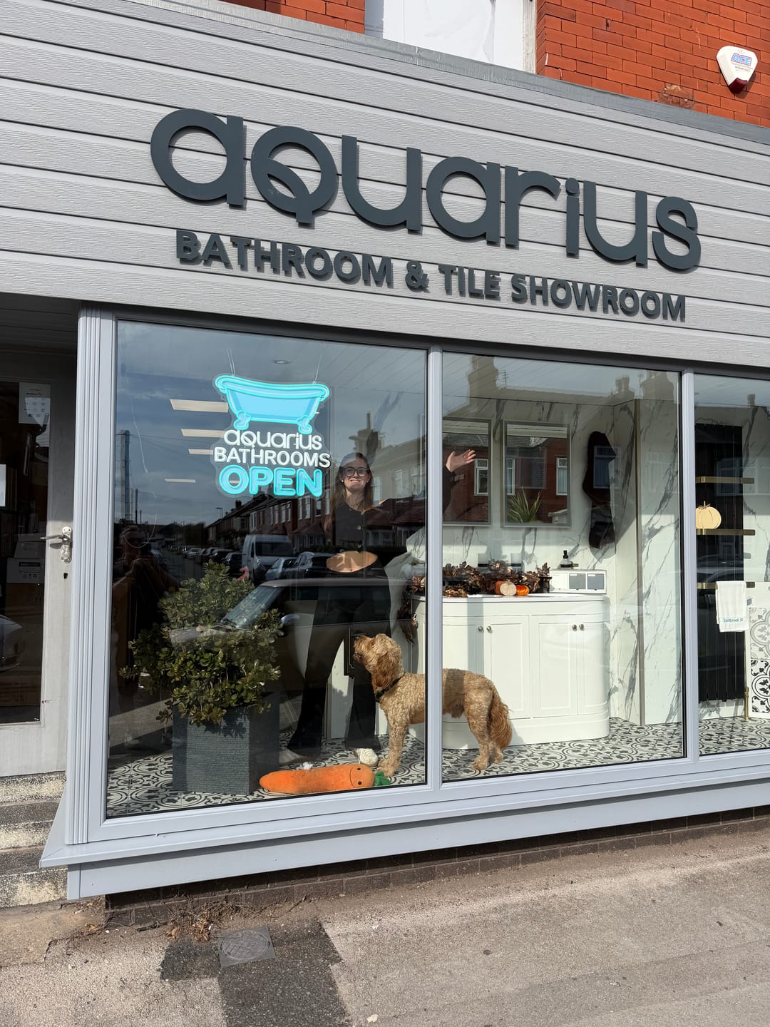Customer photo review of AQUARIUS BATHROOMS | LED NEON SIGN