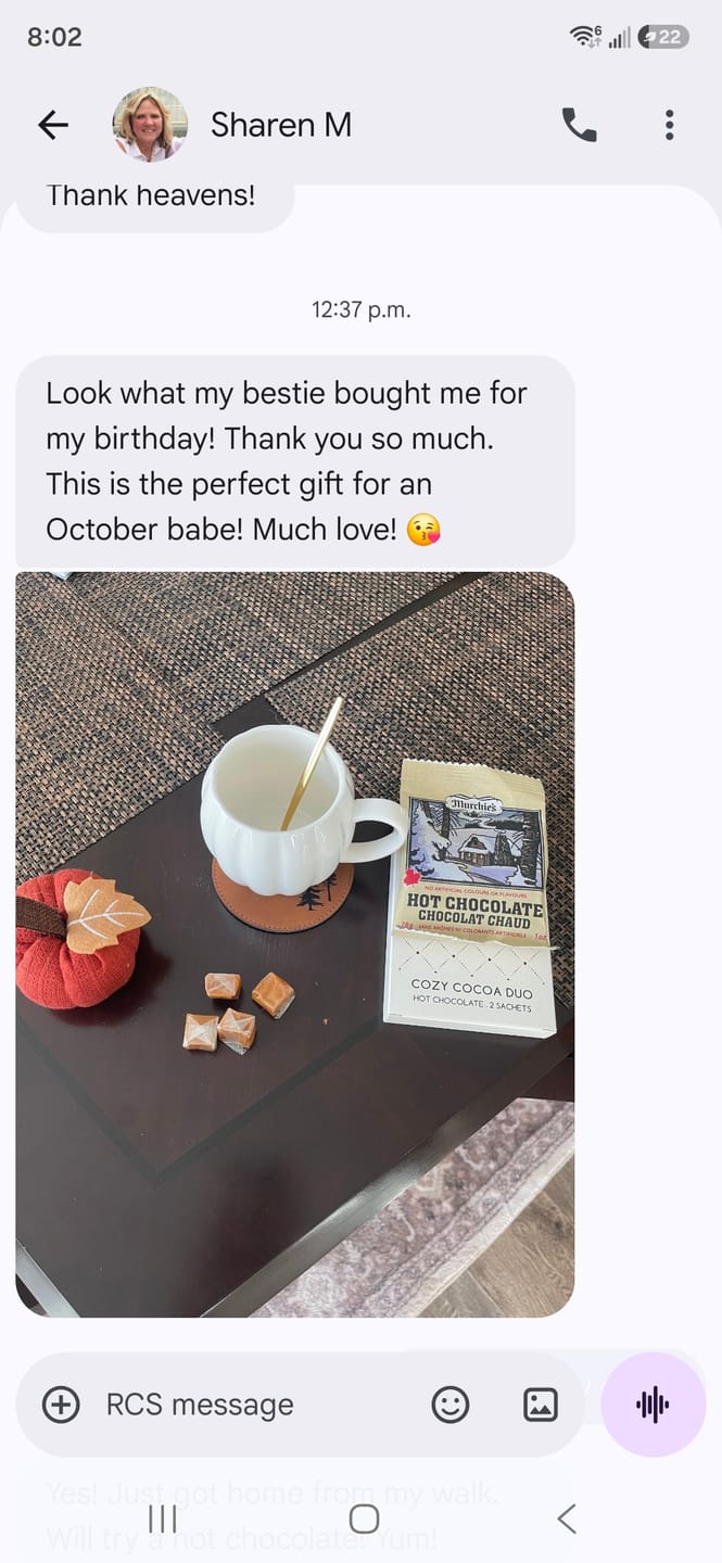 Customer photo review of Pumpkin & Spice