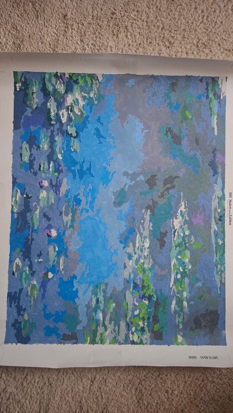 Customer photo review of Malen nach Zahlen - Seerosen - Claude Monet