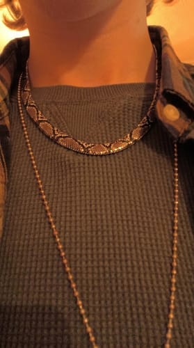 Customer photo review of SERPENT Yılan Kolye