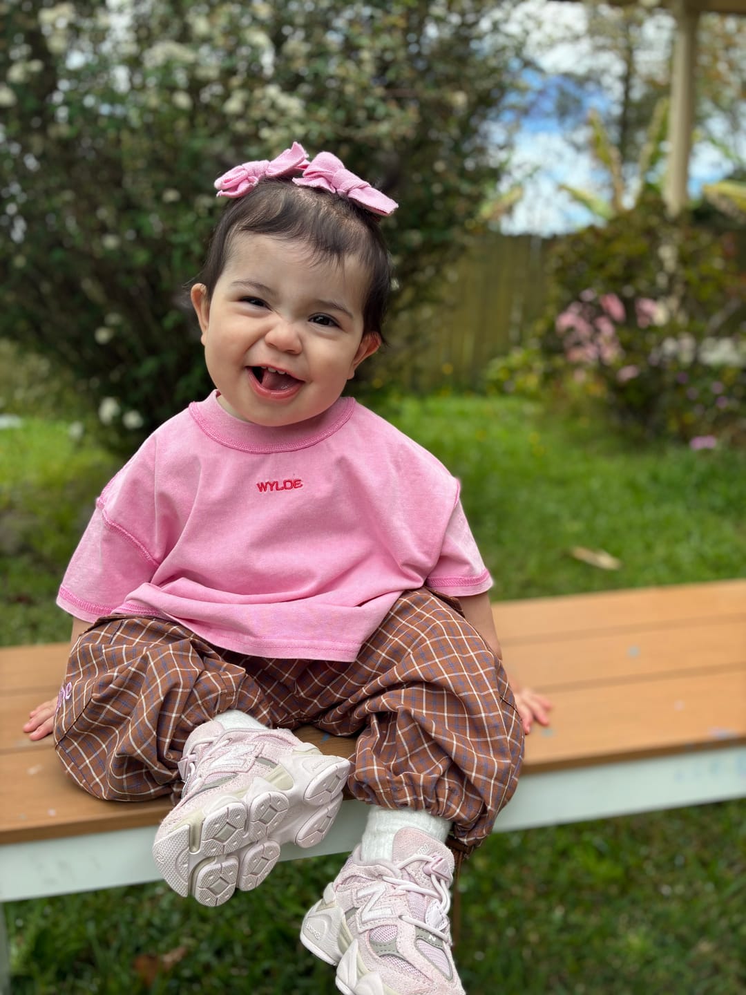 Customer photo review of Love dad tee - Rosa