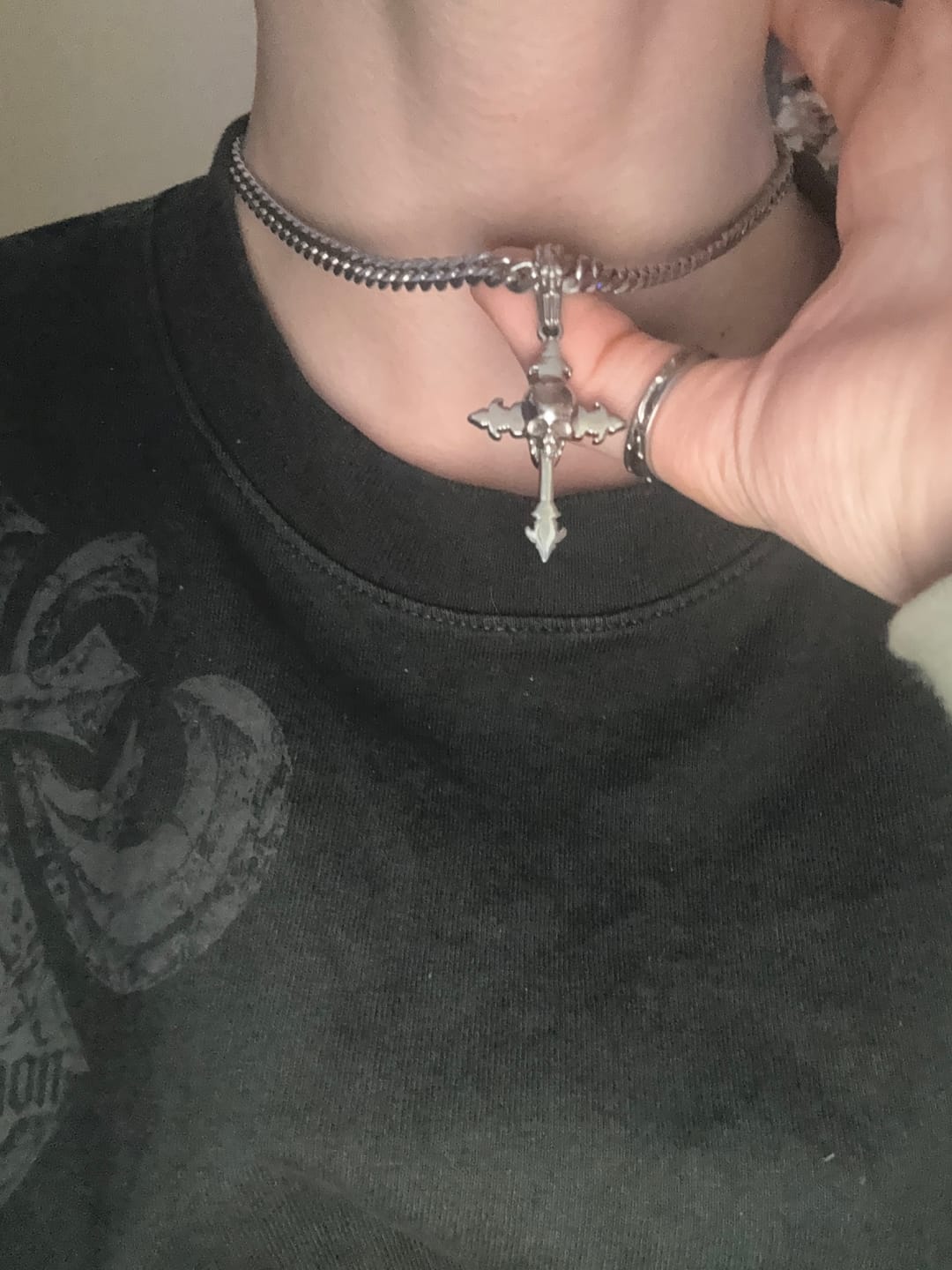 Customer photo review of DOWN YOUR THROAT PENDANT
