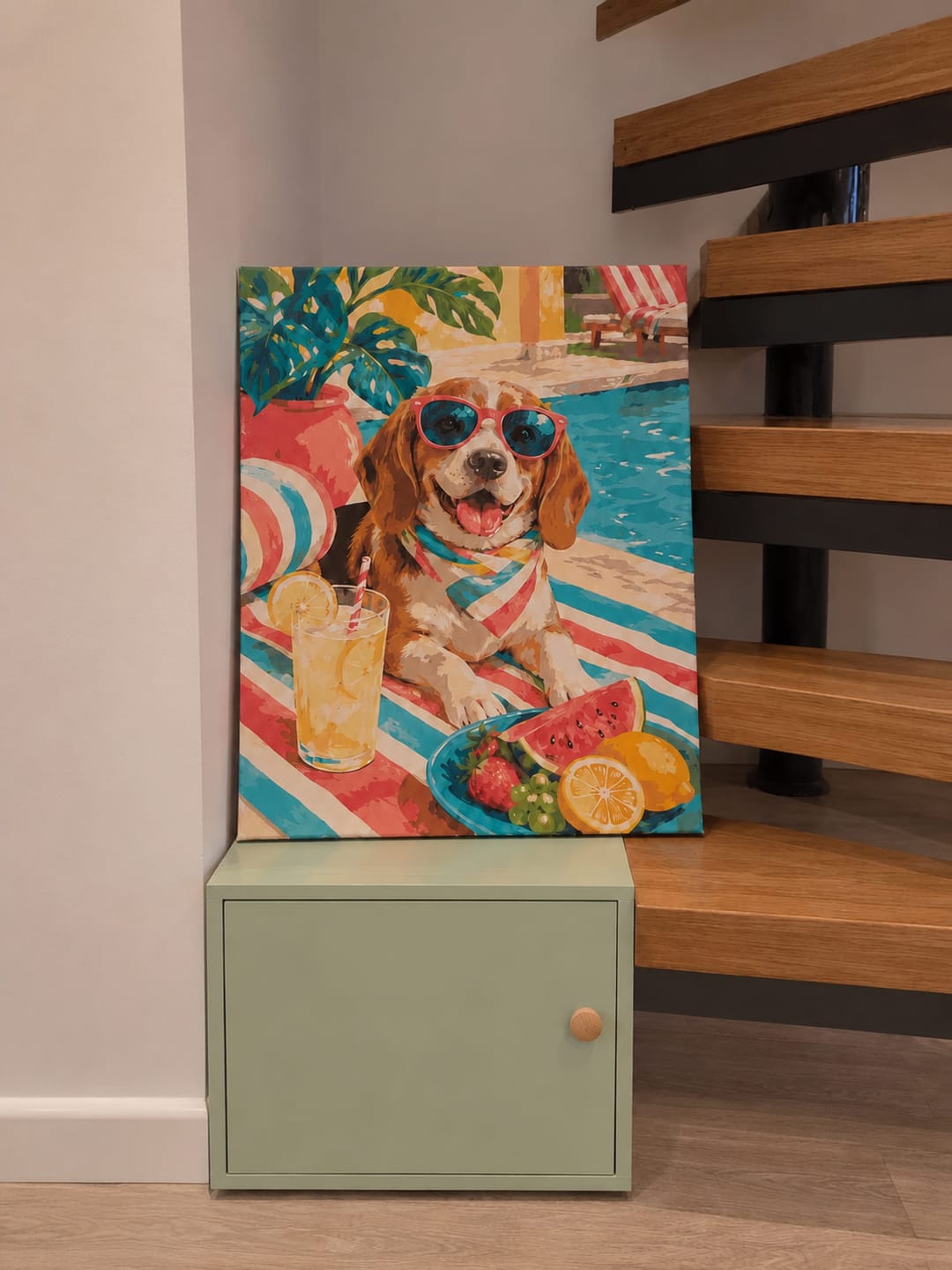 Customer photo review of Chien au bord de la Piscine