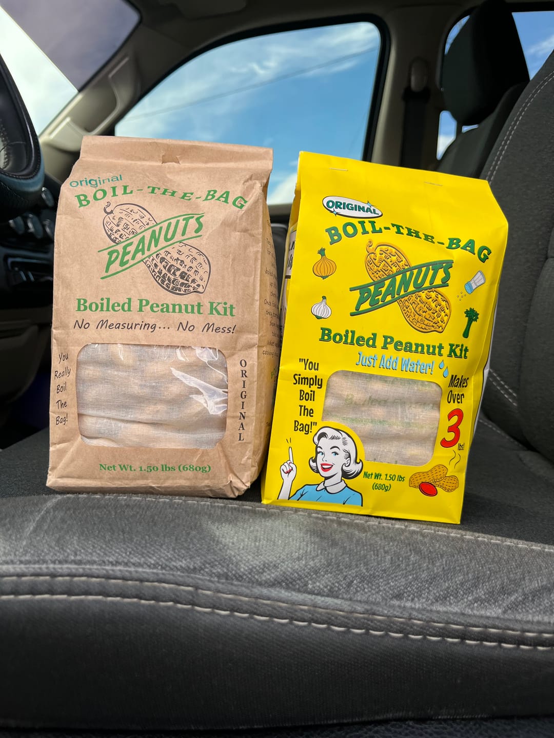 Customer photo review of Boil-The-Bag Boiled Peanuts - (6 Bags)