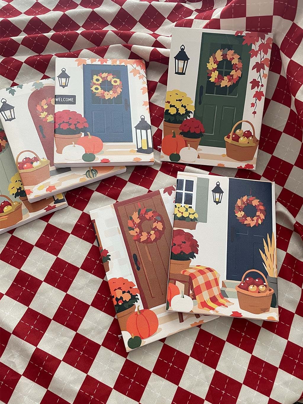 Customer photo review of Mini Peinture par numéros 15x20cm (6 pièces) - Bienvenue à l’Automne