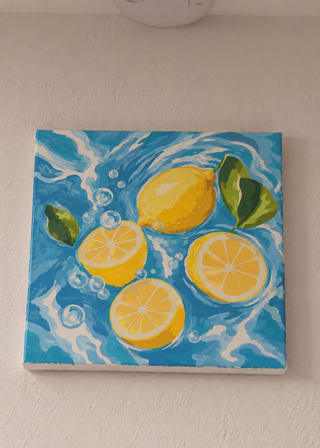 Customer photo review of Mini Peinture par Numéros 20x20cm avec cadre Brise de Citrus