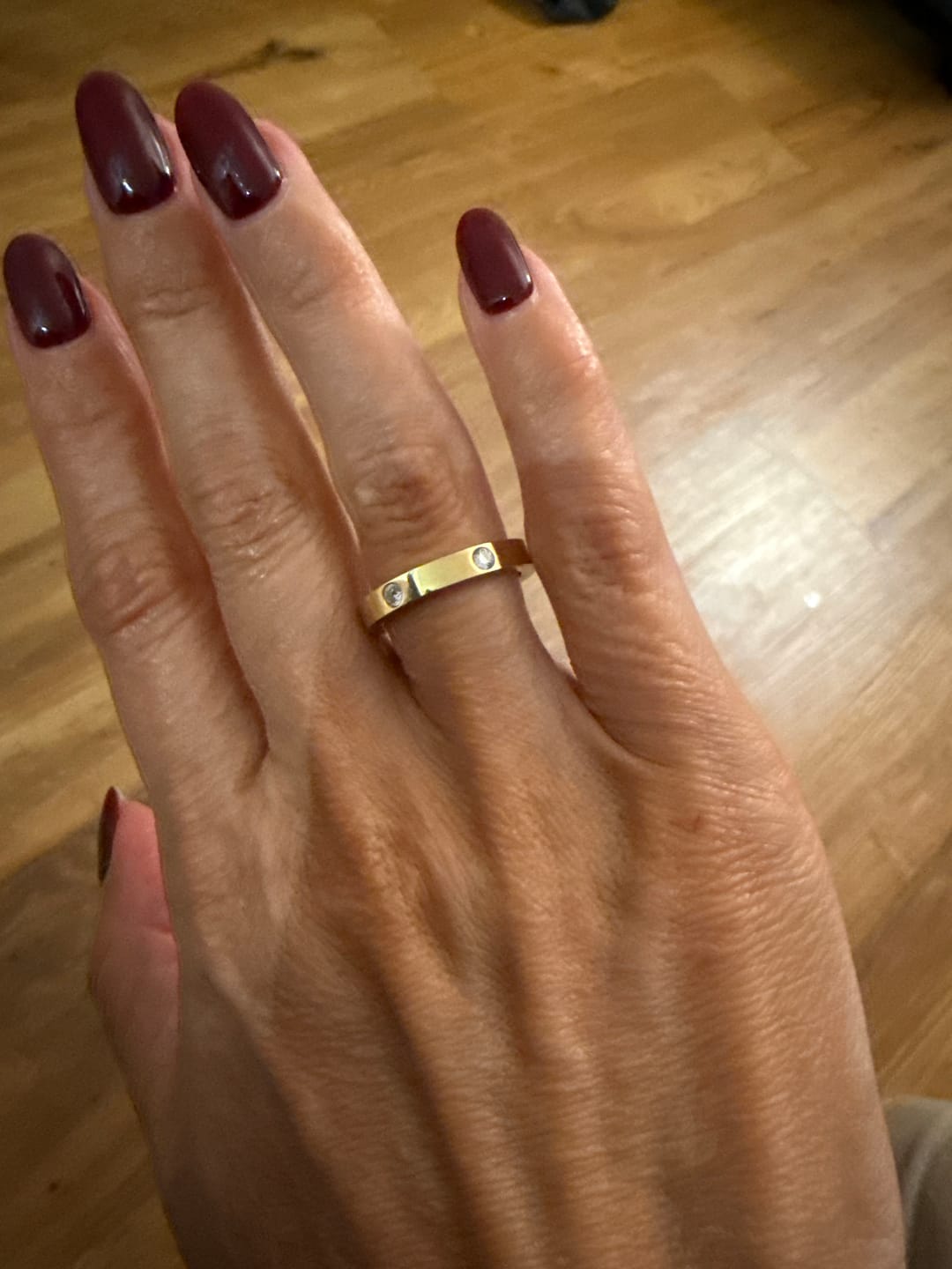 Customer photo review of Eternity Stacking Ring