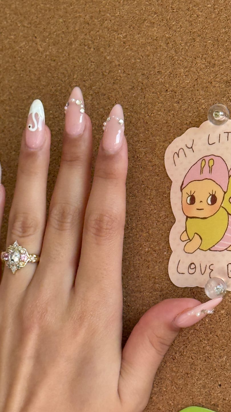 Customer photo review of Fire Child: Puffy Heart Ring