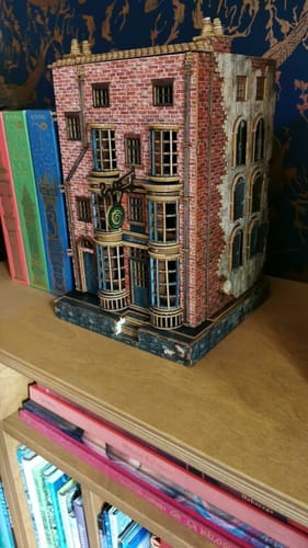Customer photo review of Ollivanders Wand Shop Pre-Colored Book Nook | LKWood