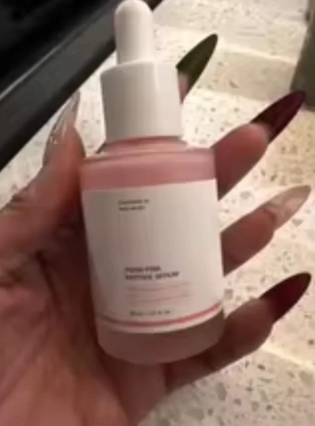 Customer photo review of PINK GLOW SERUM