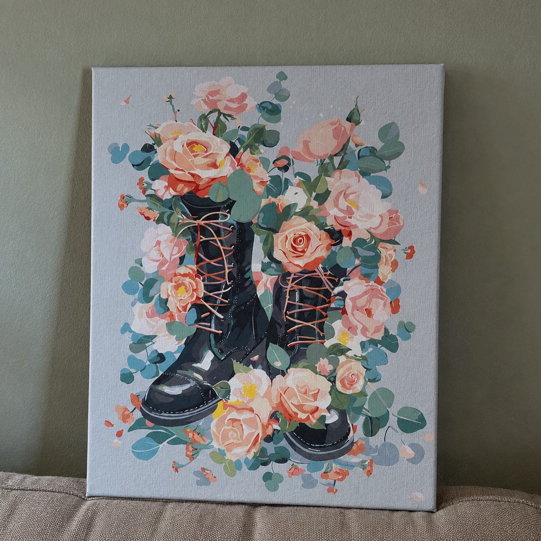 Customer photo review of Bottines fleuries