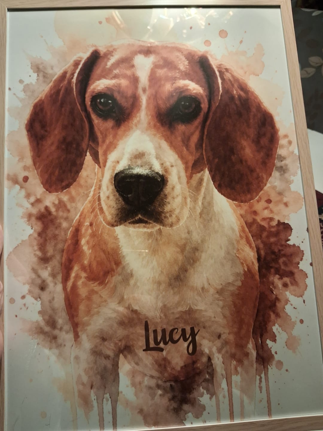 Customer photo review of Personalisiertes Poster - Aquarell Realistisches Porträt