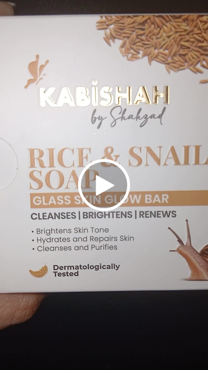 Customer video review of Rice & Snail Soap