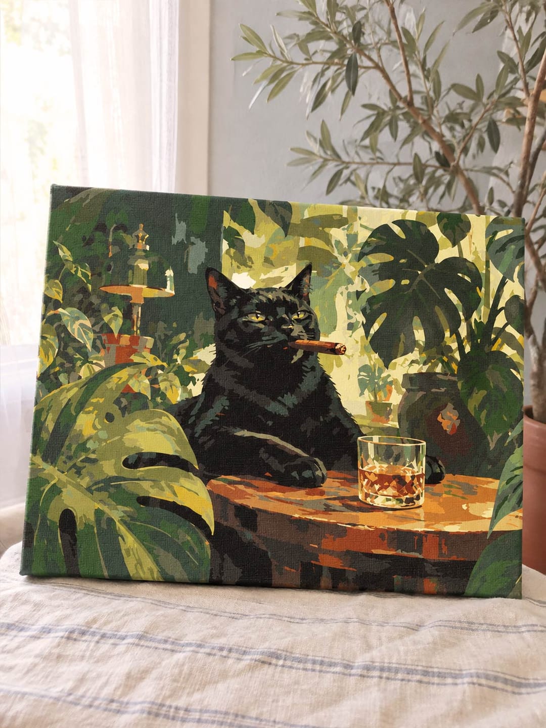 Customer photo review of Chat noir dans la nature sauvage