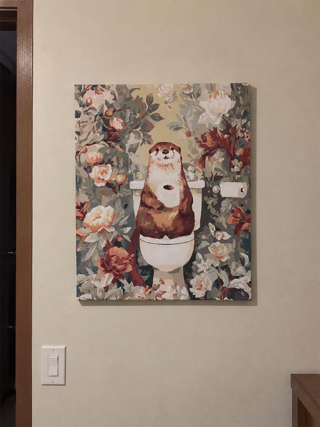 Customer photo review of Loutre sur un trône floral