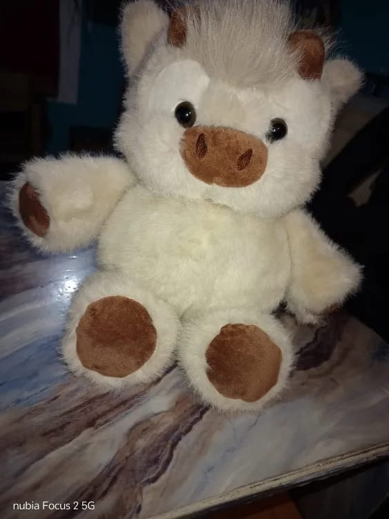 Customer photo review of MooDash BoopJoy – La vaquita de peluche que corre
