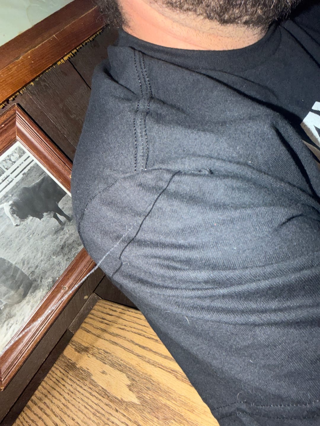 Customer photo review of Waylon Jennings Diamonds Distress Tee
